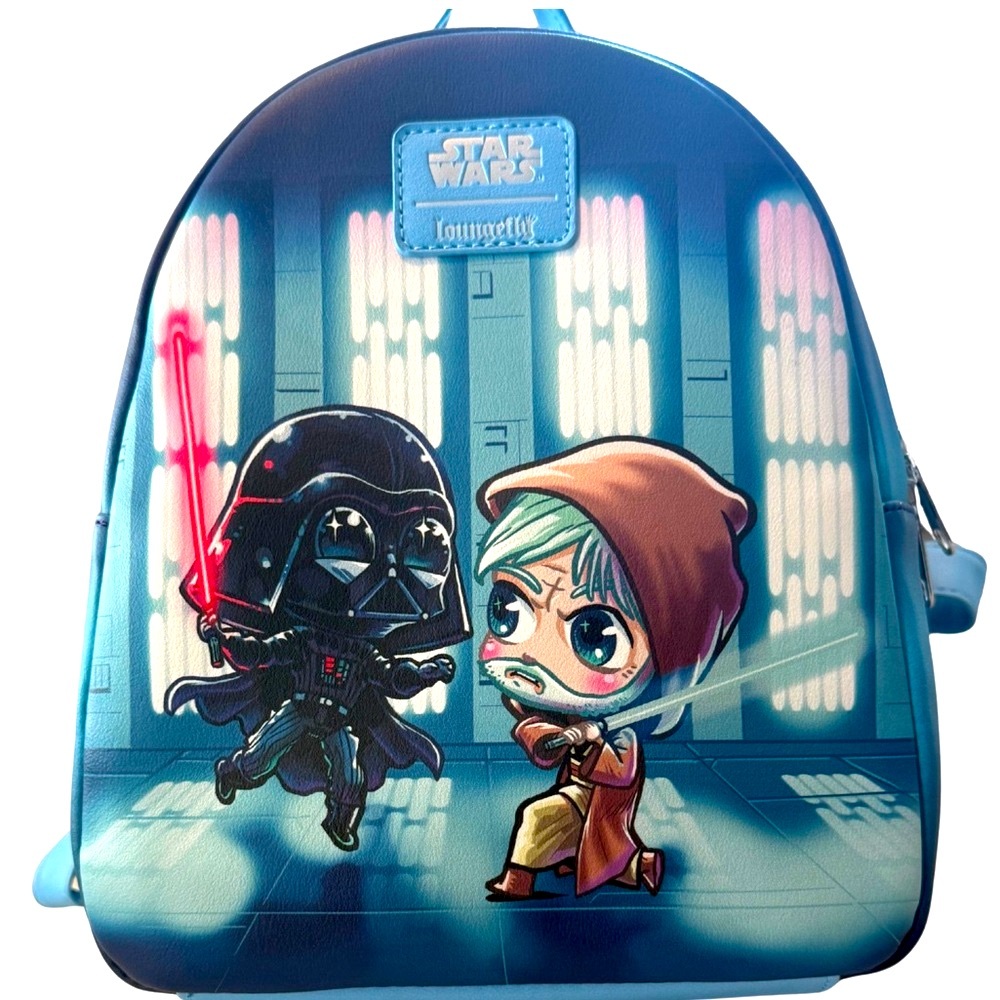 Loungefly Star Wars Disney Obi-Wan v Darth Vader Chibi Mini Backpack